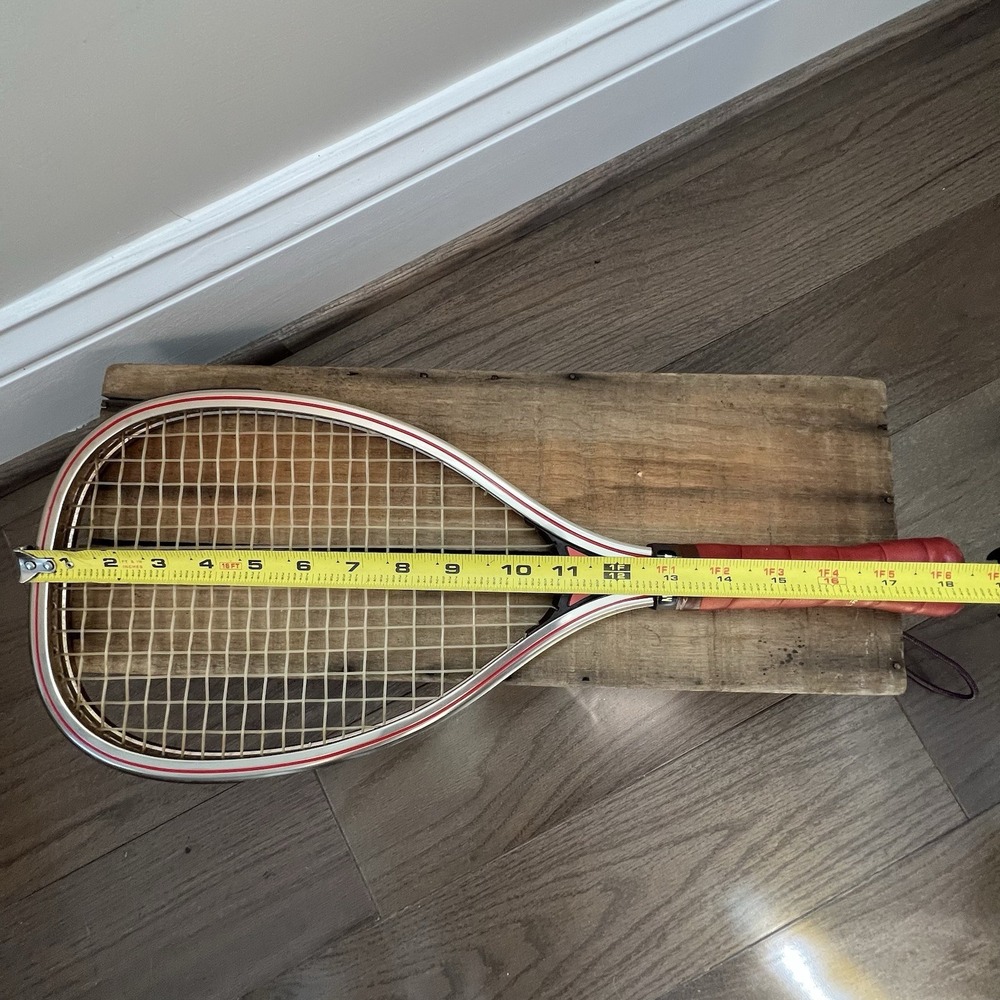 Vintage Centrum Marauder Racketball Racket Leather‎ Nylon - Picture 9 of 10